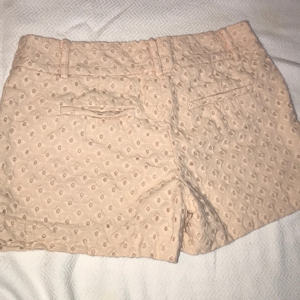 Loft pink eyelet lace shorts